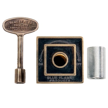 Blue Flame Blue Flame Gold Antique Brass Zinc Flange Cover with Key DKS.0404